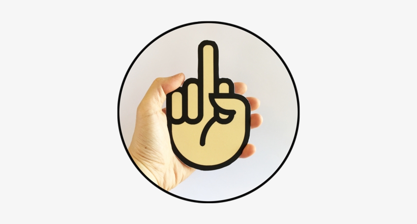 A Foam Finger - Middle Finger, transparent png download