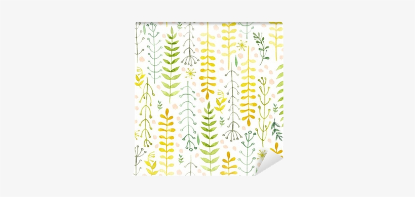 Pattern Of Flowers Painted In Watercolor On White Paper - Watercolor Painting, transparent png download