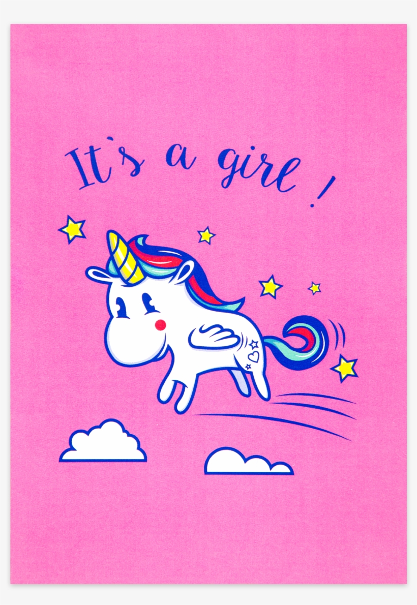 It's A Girl Unicorn Sign, transparent png download