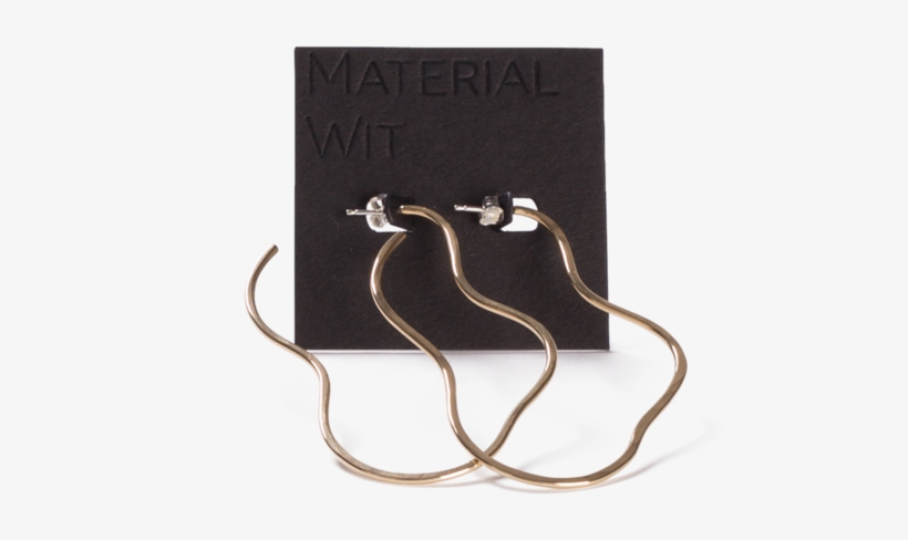 Ripple Hoop Earrings - Earring, transparent png download