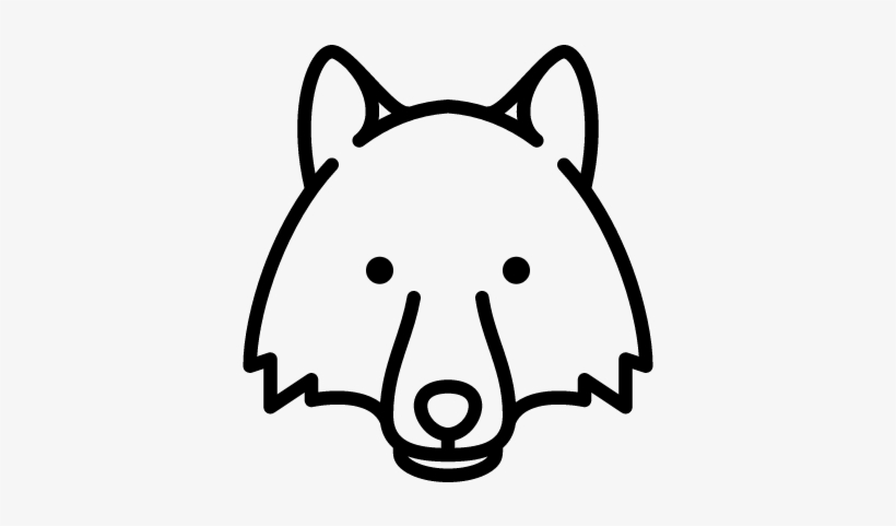 Wolf Head Vector - Easy Totem Wolf, transparent png download