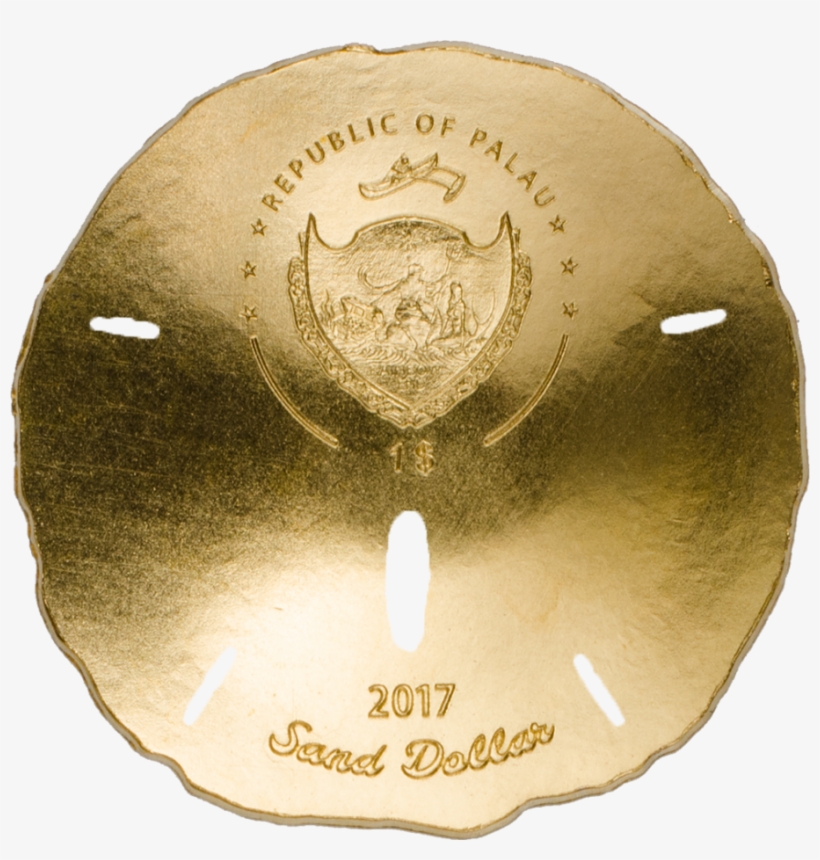 Golden Sand Dollar - Palau Sand Dollar 2017, transparent png download