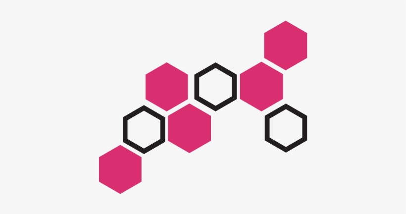 Hexagon Vinyl Wall Decals By Wallquotes - Hexagon Art Png, transparent png download