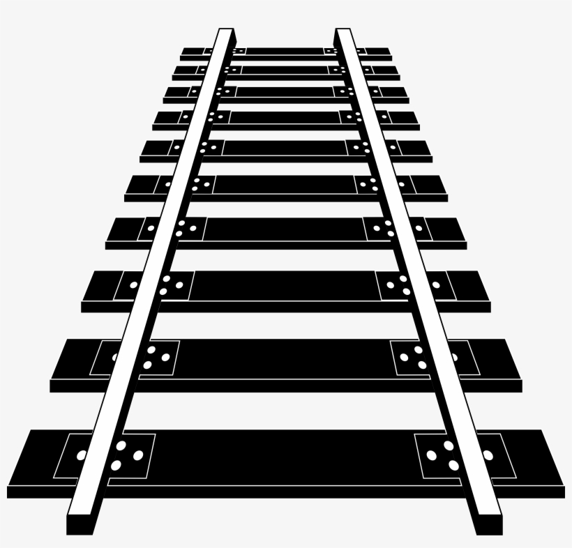 Railway Tracks Big Image Png - Railroad Tracks Clipart, transparent png download