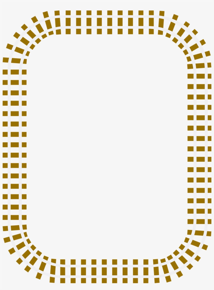 Clip Arts Related To - Train Track Border, transparent png download