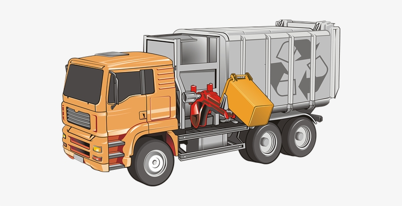 Truck, Heavy Weight, Vehicle, Trash - Transporte Adaptado Para Coleta Seletiva De Lixo, transparent png download