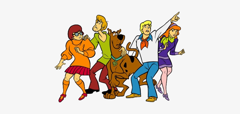 Gang - Scooby Doo Gang And Mystery Machine, transparent png download