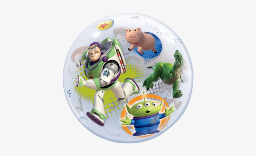 22" Toy Story Characters Bubble Balloon - Toy Story Bubble Balloon, transparent png download