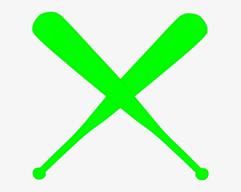 Crossed Bats Silhouette, transparent png download