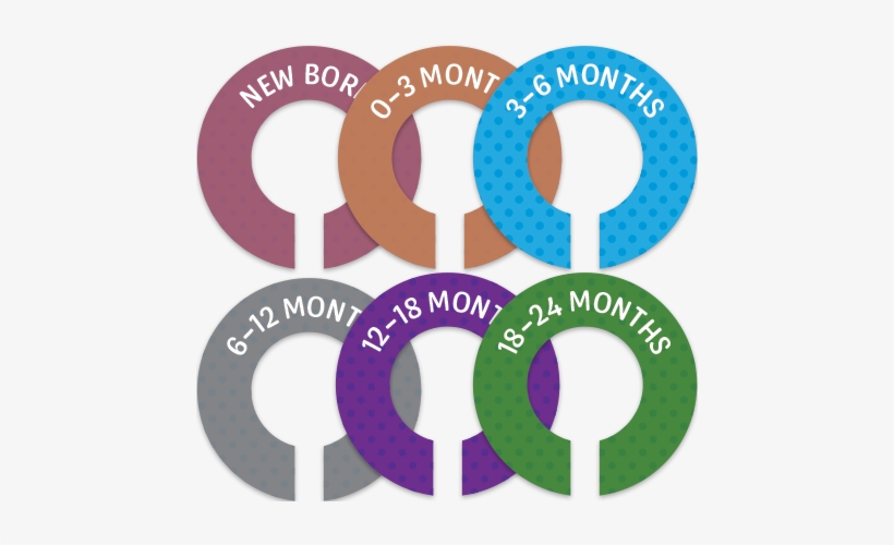Clothing Divider Labels - Circle, transparent png download