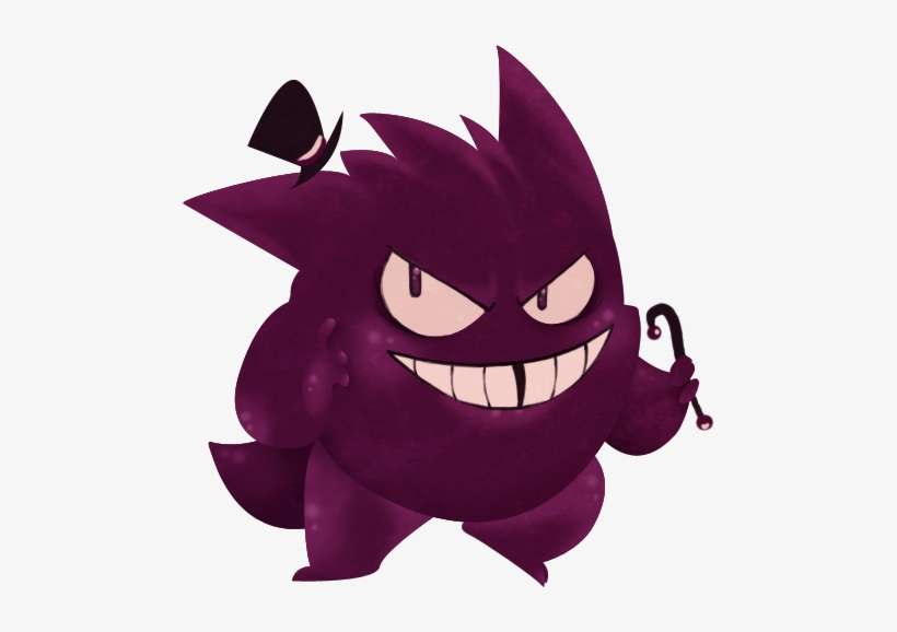 Morto No Nivel 95 Pelo Pokémon Joker Gengar - Fancy Gengar, transparent png download