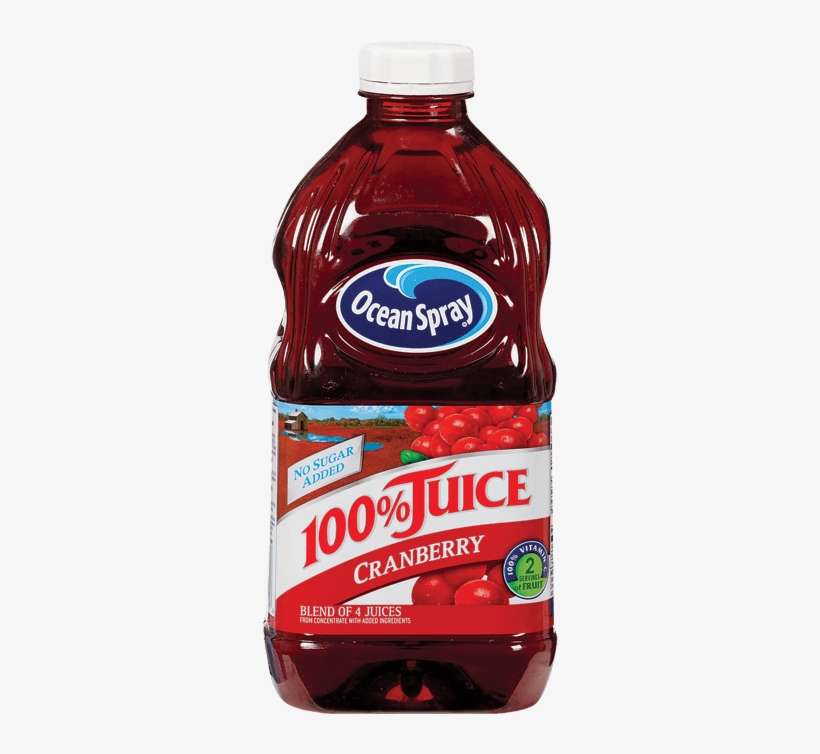 Ocean Spray Cranberry Juice - Ocean Spray 100% Juice, transparent png download
