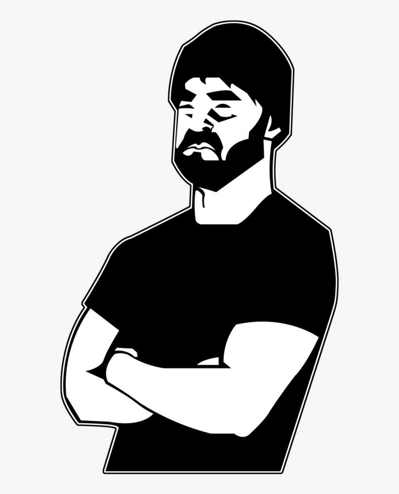 Png Library Stock Guy Walk Of Earth By Ciwiaf On - Beard Guy Shirt, transparent png download