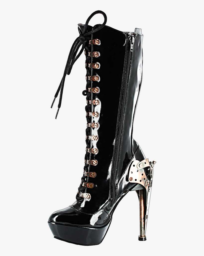 Metropolis Hades Zeppelin - High Heeled Steam Punk Boots, transparent png download