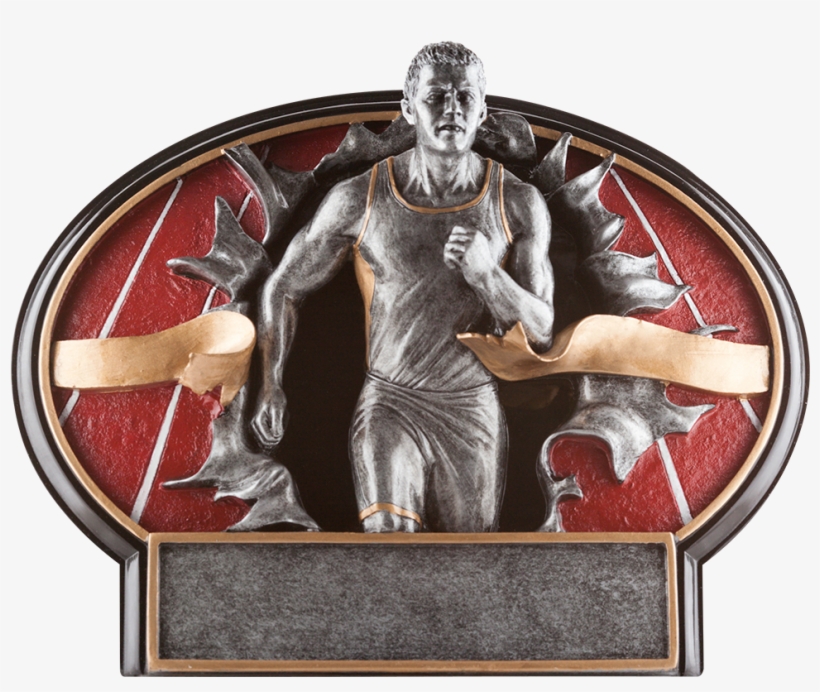 Burst Thru Resin Trophy For Track & Field Events - Burst Thru Track Trophy - Male, transparent png download