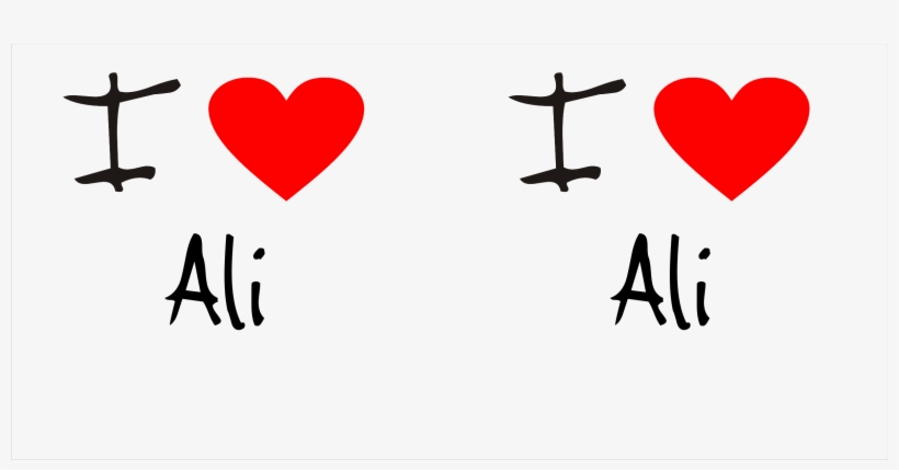 Ali - Love Heart Books Mug, transparent png download
