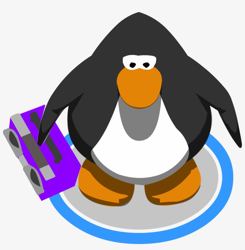 Purple Boom Box In-game - Club Penguin Vuvuzela, transparent png download