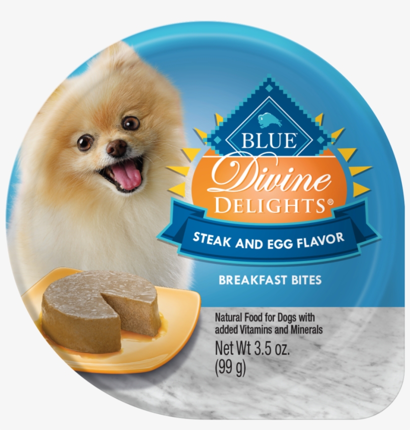 Blue Buffalo Divine Delights Small Breed Steak And - Blue Buffalo Blue Dd Bkft Steak Egg 12/3.5z, transparent png download