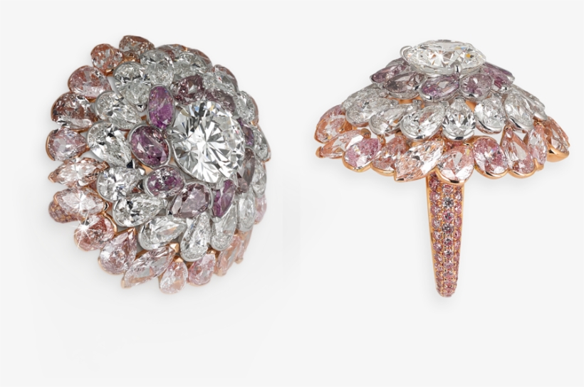 David Morris Brilliant Cut Diamond 'taj' Cocktail Ring - Jewellery, transparent png download