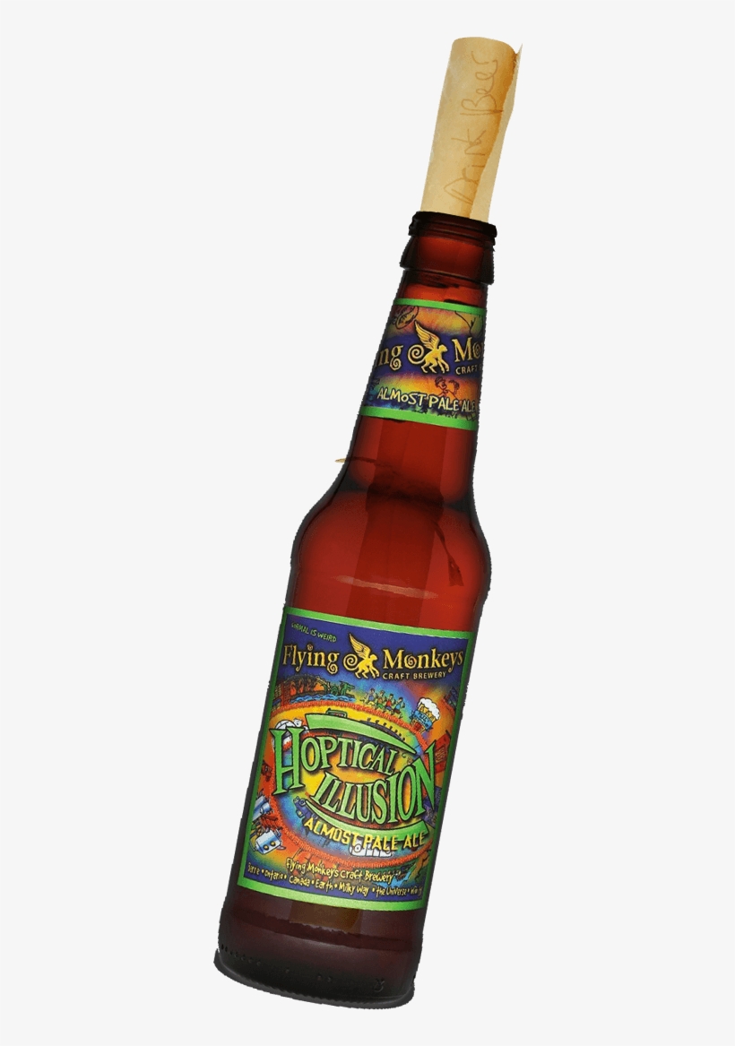 Let's Talk - Flying Monkeys Hoptical Illusion Almost Pale Ale, transparent png download