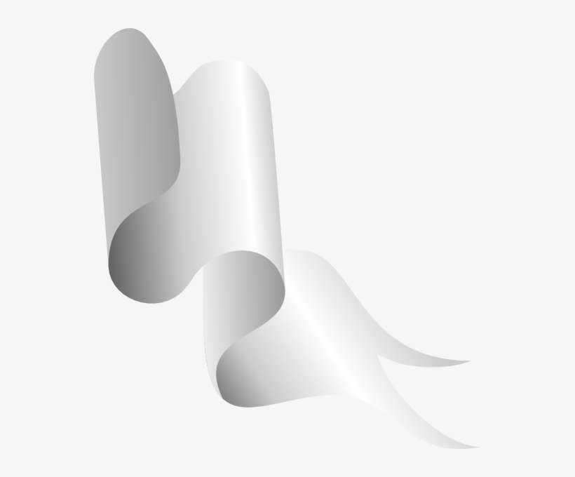 White Ribbons Png Clipart White Clip Art - Chair, transparent png download