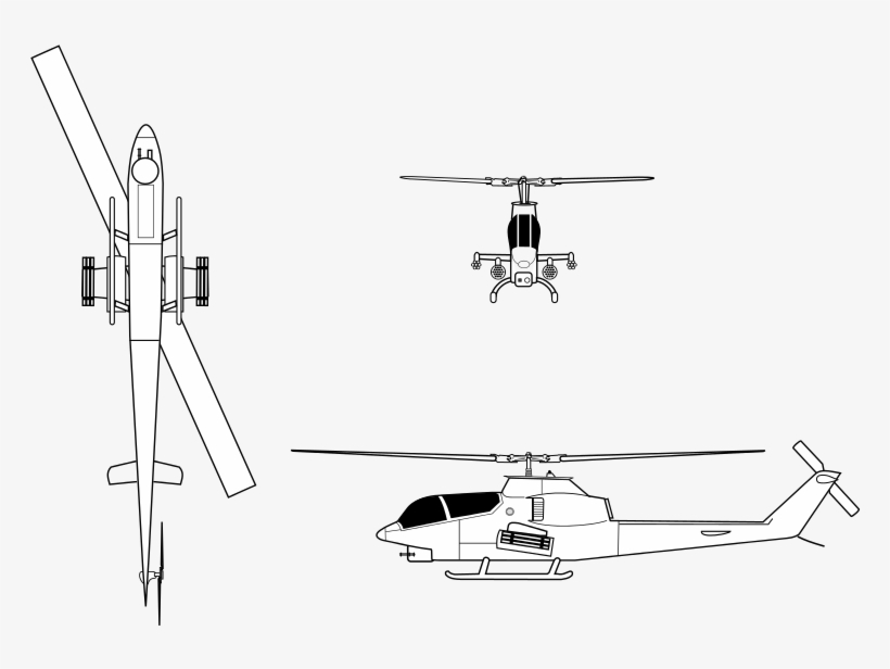 Ah-1g Hueycobra - Helicopter, transparent png download