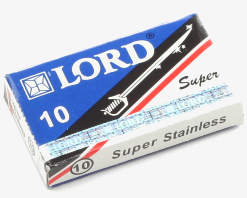 Double Edge Razor Blades - Lord Super Stainless Blades 10 Blades By Lord Co., transparent png download
