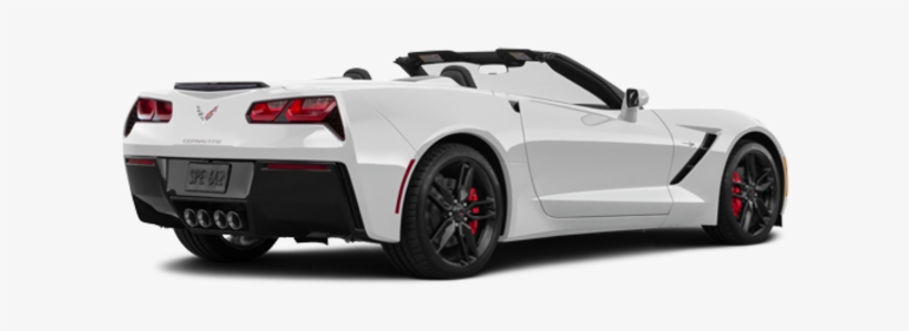 Chevrolet Corvette Convertible Stingray 1lt - 2018 Black And White Corvette, transparent png download