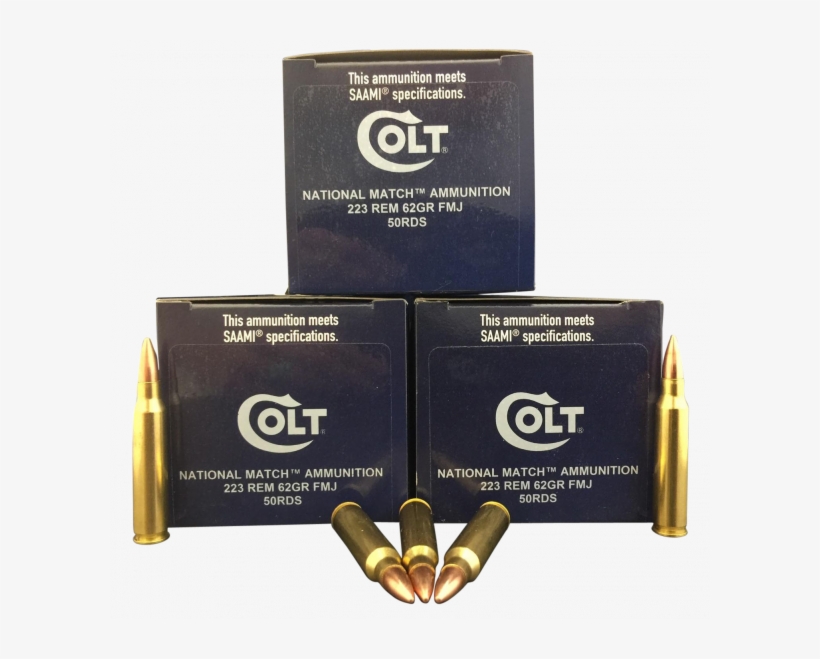 Colt Ammo 223r62fmjct National Match 223 Rem/5 - Colt: Single Action Army Revolvers, U.s. Alterations, transparent png download