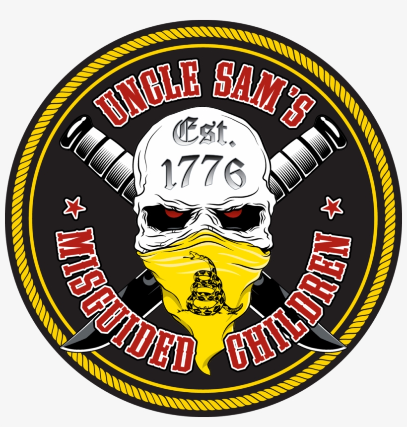 Don't Tread On Me Official Decal/sticker - Uncle Sam's Misguided Children Flag, transparent png download