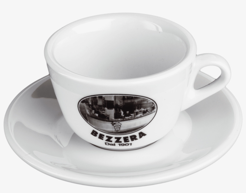6 X Tasses Cappuccino + Sous Tasses Bezzera Since 1901, transparent png download
