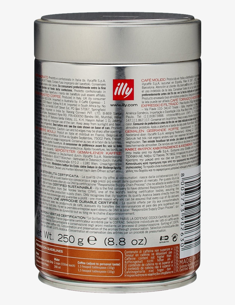 Image Product 56 - Illy - Filter Coffee Medium Roast 250g, transparent png download