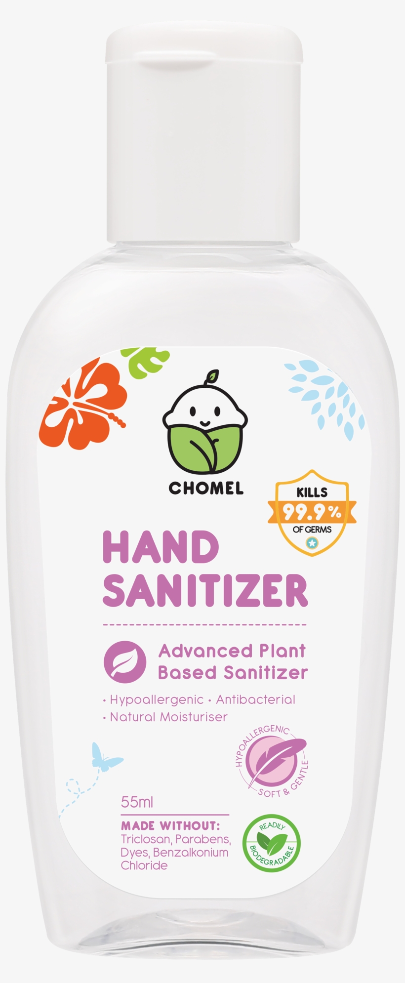 Chomel Hand Sanitizer 55ml - Palmers Anti Stretch Mark, transparent png download