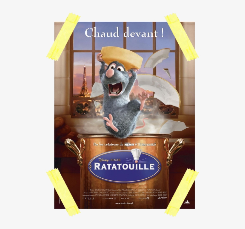 Végé, Healthy, Féministe - Ratatouille Official Movie Poster, transparent png download