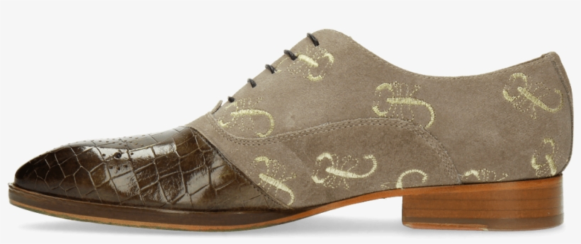 Oxford Shoes Ricky 9 Crock Suede Smoke Gold - Melvin & Hamilton, transparent png download