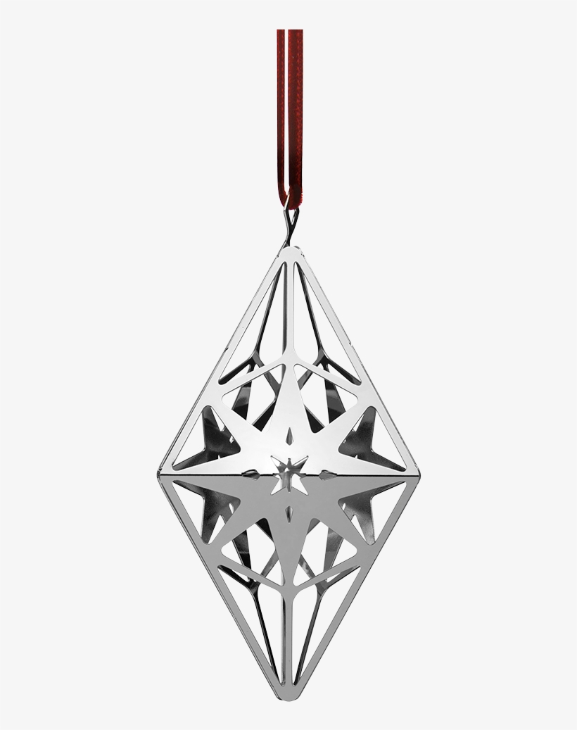 Rhombus Hanger H11 3 Silver Coloured Karen Blixen - Rosendahl Copenhagen Diamond Hanger 11,3 Cm, transparent png download