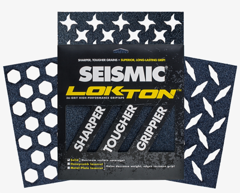 Lokton Grip Packs - Seismic Lokton Grip Squares Solid Blue 36grit, transparent png download