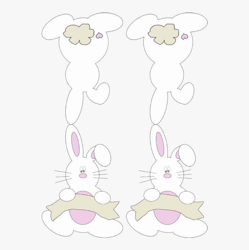 Free Printable Bunny Place Cards - Domestic Rabbit, transparent png download