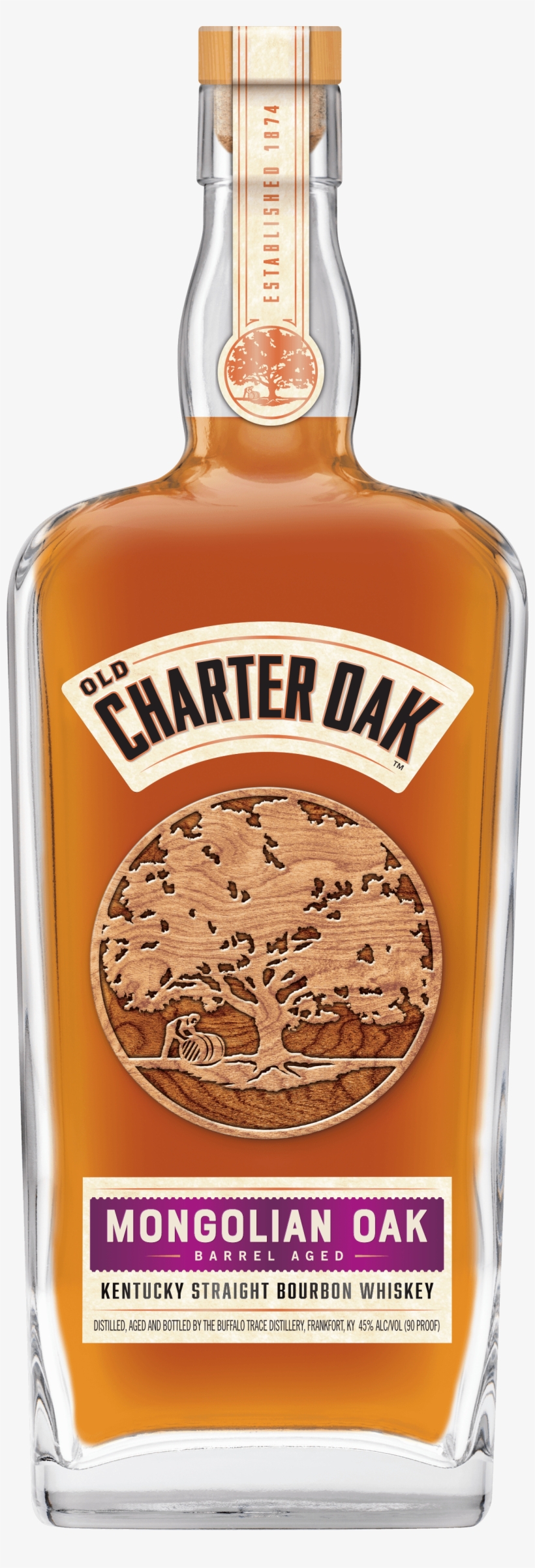 Old Charteroak Mongolianbottle Bottle Shot - Buffalo Trace Distillery, transparent png download