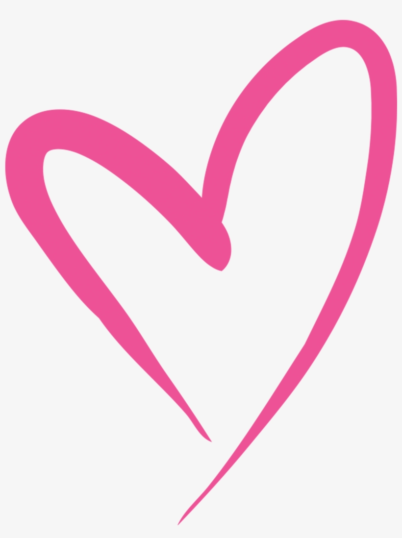 Candy Pink - Pink Marker Heart, transparent png download