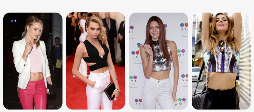 Is Midriff Baring Fashion A Growing Trend Of - Chiara Ferragni Kendall Jenner, transparent png download