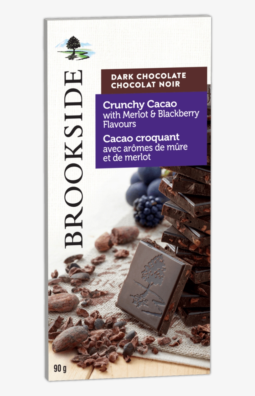 Bite Into Brookside Dark Chocolate And Taste The Difference - Brookside Brookside Dark Chocolate Crunchy Cacao With, transparent png download