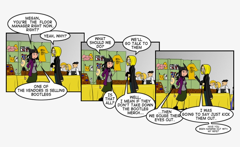 Megan, Sarah P, Stubble Guy - Comics, transparent png download