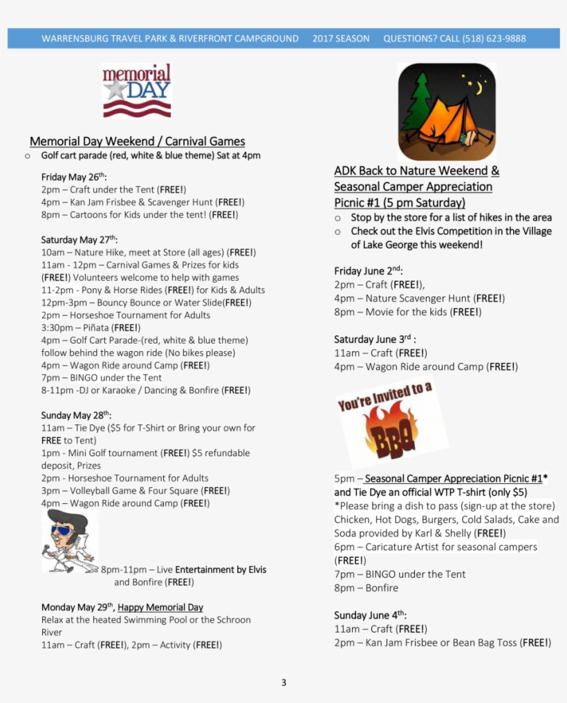 2017 Wtp Activities 3 Final Pdf-3 - Camping, transparent png download