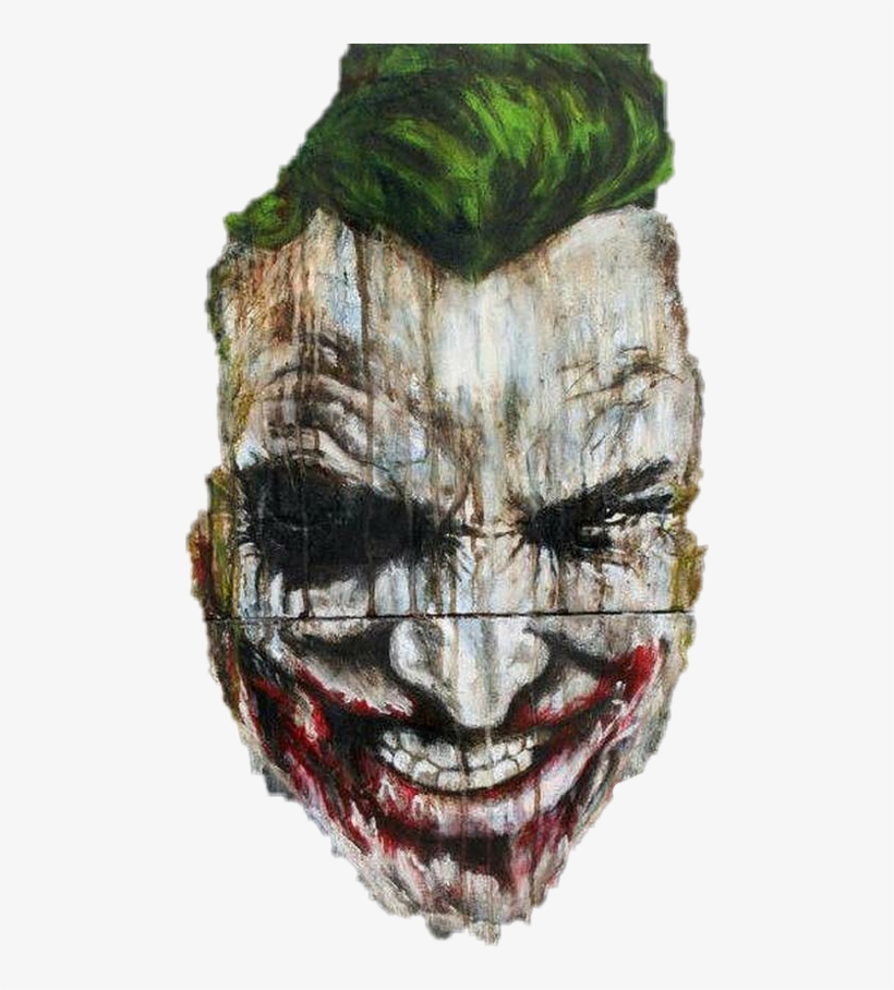 Joker Paint Art Aluminum Keychain, transparent png download
