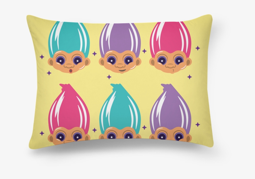 Almofada Retangular Troll Doll De Estúdio Natona - Throw Pillow, transparent png download