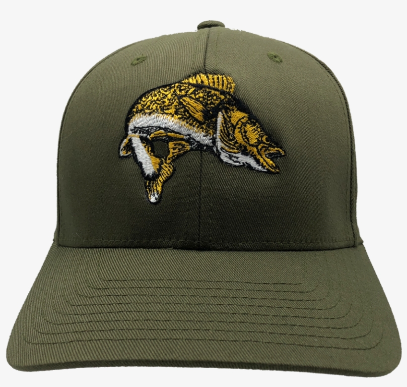 "walleye" Olive Flexfit Structured Cap - Flexfit Llc, transparent png download