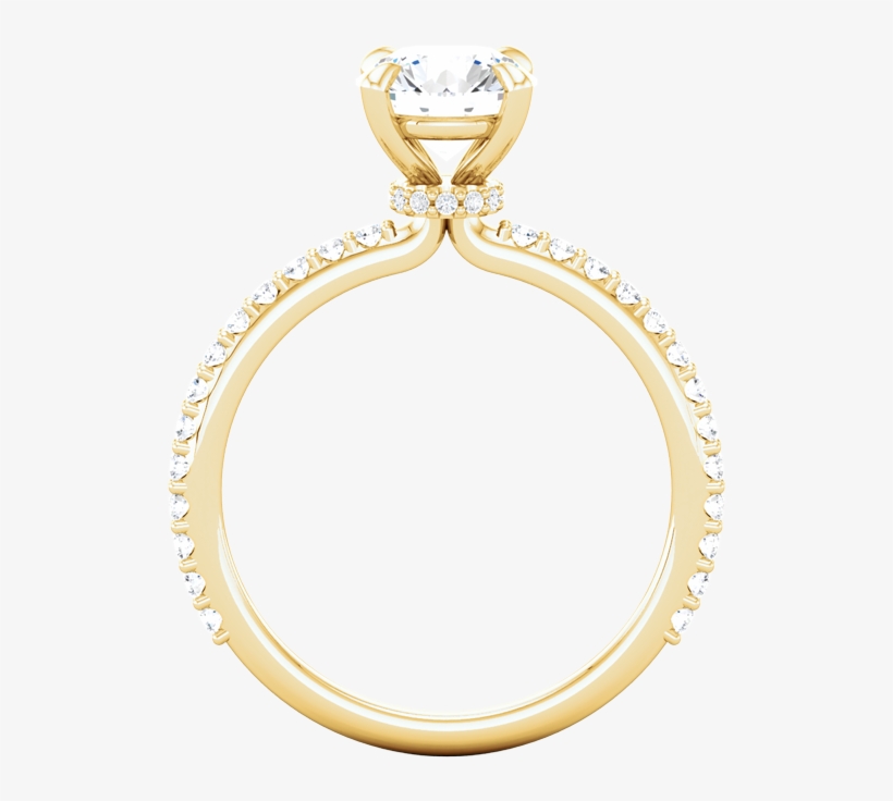 Disney Inspired Engagements 14k Yellow Round Engagement - Engagement, transparent png download