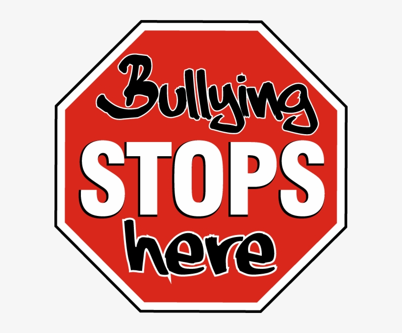 Svg Black And White Download Heba Fadeel Education - Bullying Stops Here Sign, transparent png download
