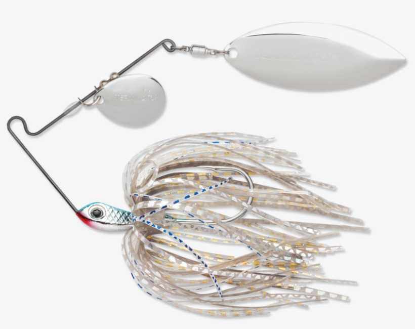 Blue Shad Nickel - Terminator Super Stainless Spinnerbait-colorado/willow,, transparent png download
